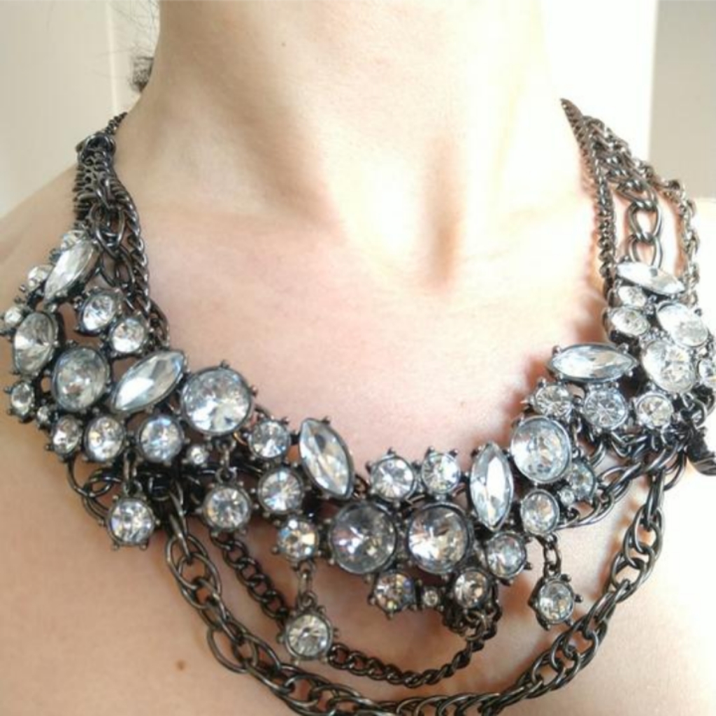 J Crew Rhinestone Necklace 30$